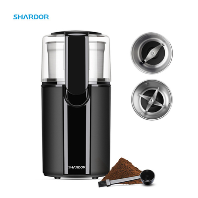 เครื่องบดอ่อนนุชไฟฟ้าแบบผงละเอียด 70g ถอดได้สำหรับเมล็ดกาแฟถั่วกระเทียม Sasil