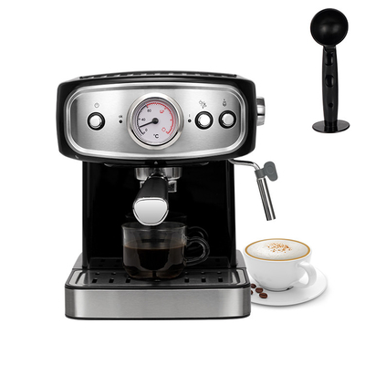 เครื่องชงกาแฟไฟฟ้าหนึ่งถ้วย 1500 มล. US120V ไฟฟ้า 15 บาร์เครื่องชงกาแฟคาปูชิโน่เอสเพรสโซ่