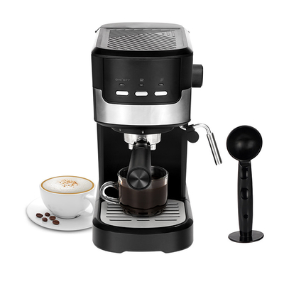 เครื่องชงกาแฟมัลติฟังก์ชั่น 1000W Cappuccino Latte เครื่องชงกาแฟเอสเพรสโซ่สแตนเลส
