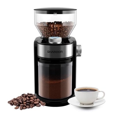 เครื่องบดกาแฟเสี้ยนแบนขนาดเล็ก 240g 16 การตั้งค่าเครื่องบดกาแฟเอสเพรสโซ่แบบกดฝรั่งเศส