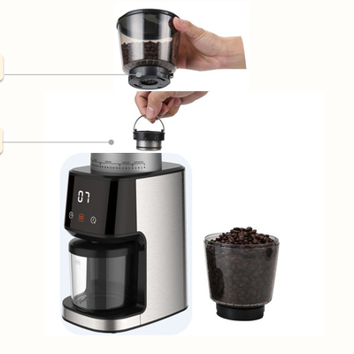 เครื่องทำกาแฟเอสเพรสโซ่กึ่งอัตโนมัติใบมีด 31 การตั้งค่า ต่อต้าน การกระเซ็น เครื่องชงกาแฟแบบทัชสกรีน