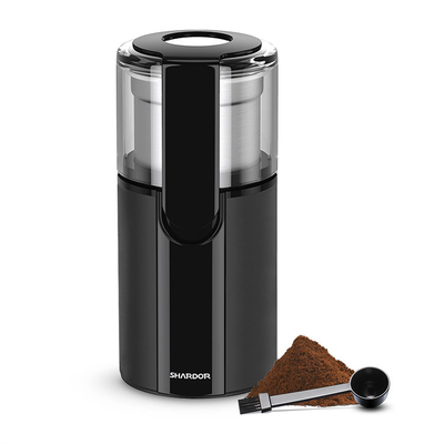 Black Spice Electric เครื่องบดกาแฟขนาดเล็ก 110V 220V หยาบหรือละเอียดพร้อมถ้วยถอดได้