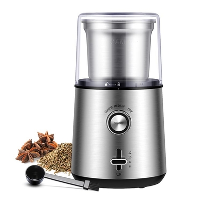 เครื่องบดกาแฟแบบกำหนดเองแบบพกพาอัตโนมัติไฟฟ้าสแตนเลส 180W