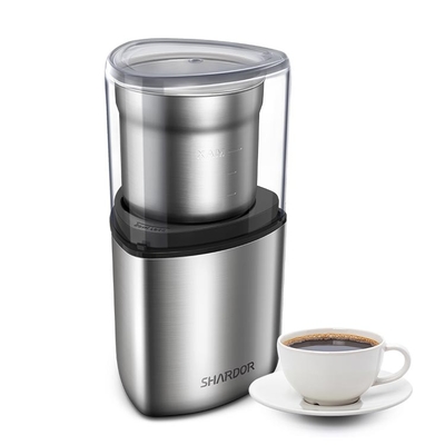 Nuts Professional เครื่องบดกาแฟแบบกำหนดเองไฟฟ้า 200W Stainless Steel