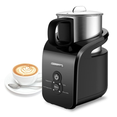 เครื่องทำฟองนมเอสเพรสโซ่สีขาว 200W 4 In 1 เครื่องทำโฟมกาแฟไฟฟ้าอัตโนมัติ