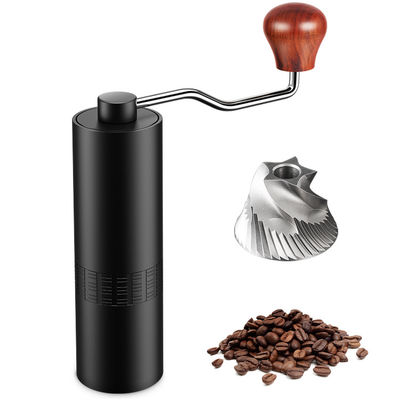 ไม้มือเหล็กเสี้ยนแบนเครื่องบดกาแฟปรับ 28g 12 Settings