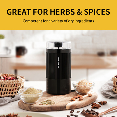 เครื่องบดกาแฟไฟฟ้าเชิงพาณิชย์ 150W ความจุ 60g, เครื่องบดเครื่องเทศสแตนเลส 304