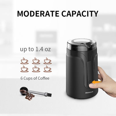 เครื่องบดกาแฟไฟฟ้าขนาดกะทัดรัดใบมีดขนาดเล็ก 150W 40g Automatic