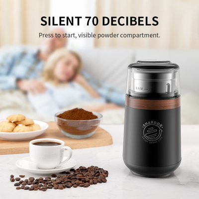 64dB Press Lid Multi Functional Grinder Grinder, Grains French Press Espresso Maker