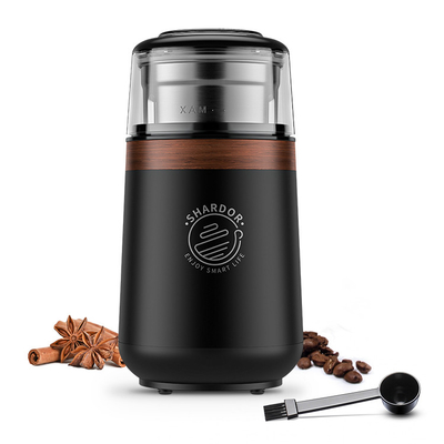 64dB Press Lid Multi Functional Grinder Grinder, Grains French Press Espresso Maker