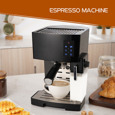 เครื่องทำฟองนมอัตโนมัติ 1240W เครื่องชงกาแฟกึ่งอัตโนมัติกึ่งอัตโนมัติ