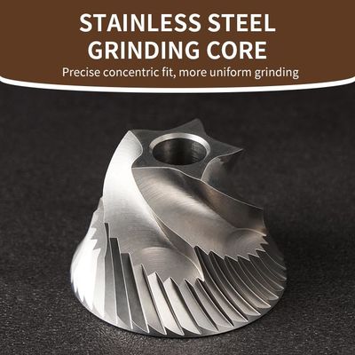 มือหมุนเสี้ยนไฟฟ้ามือถือเครื่องบดกาแฟปรับ 28g แบบพกพาไม้