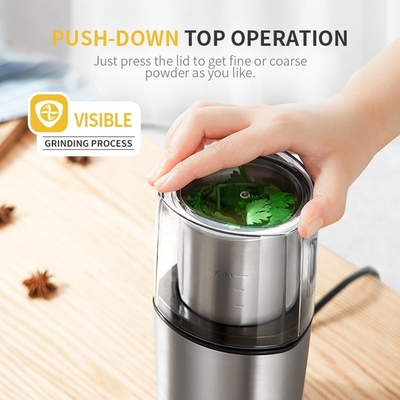 เครื่องบดกาแฟแบบกำหนดเองใบมีดขนาดเล็ก CG725 ใช้แห้งแบบแห้งใช้เครื่องบดเสี้ยนแบบถอดแบตเตอรี่ได้