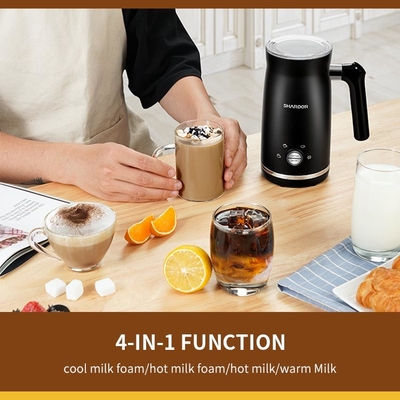 เครื่องชงกาแฟโฟมนมอุ่นเย็น 4-In-1 เครื่องตีฟองนมแบบไอน้ำ