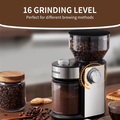 2 ถึง 12 ถ้วยเครื่องบดเอสเพรสโซ่ไฟฟ้า Cg835s Burr Shardor เครื่องบดเมล็ดกาแฟ