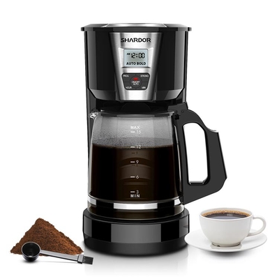 เครื่องชงกาแฟแบบหยดอัตโนมัติที่ตั้งโปรแกรมได้ เทความร้อนได้ 12 ถ้วย