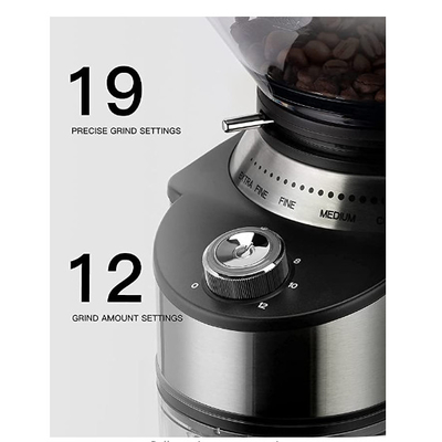 เครื่องชงกาแฟแบบหยดเอสเพรสโซ่อัตโนมัติ 200W SS304 การออกแบบใหม่ 19 การตั้งค่า