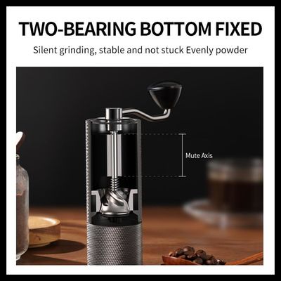 Quiet Conical Burr เครื่องบดกาแฟแบบแมนนวลอลูมิเนียมอัลลอยด์สแตนเลส 25g พกพาได้อย่างง่ายดาย