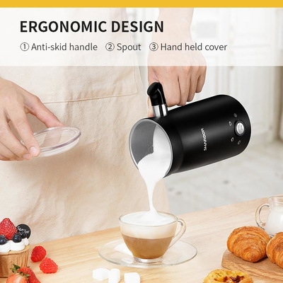 เครื่องตีฟองนมไฟฟ้า Espresso เครื่องอุ่นความร้อน Black Commercial Milk Steamer