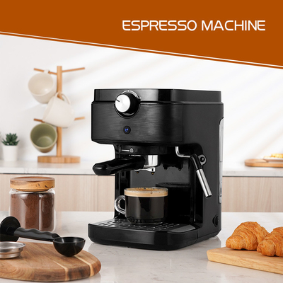 ที่ตีฟองนม 15 บาร์ ที่ตีฟองนม Wand 0.9L Water Tank Espresso Cappuccino Latte Italian