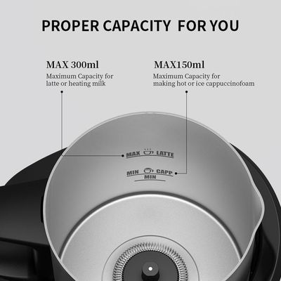 4 In 1 Electric Commercial เครื่องตีฟองนมอัตโนมัติ Nespresso เหยือกพร้อมถ้วยถอดได้