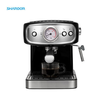เครื่องชงกาแฟแบบถอดได้ขนาด 1.25 ลิตรเครื่องวัดความดันเครื่องตีฟองนมเครื่องนึ่ง