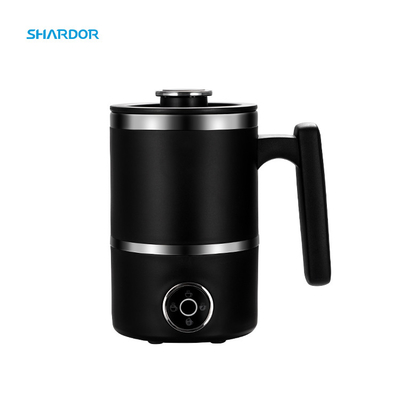 300ML 4-In-1 Espresso Milk Frother Black Cold Hot Milk เครื่องทำความร้อน Foamer ที่ถอดออกได้