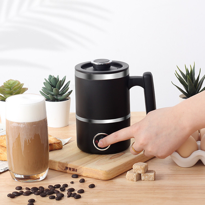 300ML 4-In-1 Espresso Milk Frother Black Cold Hot Milk เครื่องทำความร้อน Foamer ที่ถอดออกได้