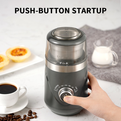 เครื่องบดเมล็ดกาแฟแบบกำหนดเองขนาดเล็กแบบหยาบหรือละเอียดแบบถอดได้ Electric Burr Mill