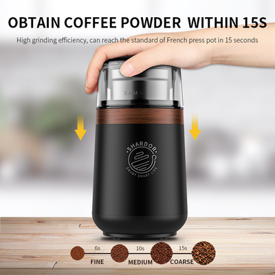 70dB Push Type เครื่องบดเมล็ดกาแฟแบบมืออาชีพ SS304 เครื่องชงกาแฟมัลติฟังก์ชั่น
