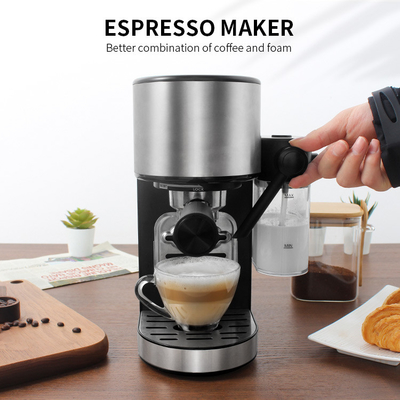 เครื่องชงกาแฟเอสเปรสโซแบบถอดได้แบบมืออาชีพ Cappuccino Coffee Pod Espresso Machine