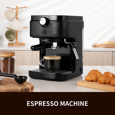 SS304 เครื่องชงกาแฟมัลติฟังก์ชั่น 0.9L Italian Espresso Roaster เครื่องชงกาแฟดิจิตอล