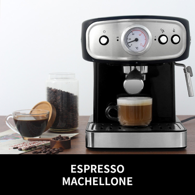 เครื่องชงกาแฟมัลติฟังก์ชั่นอัตโนมัติ 1.5L 850W Anti Drip Commercial Espresso Coffee Maker