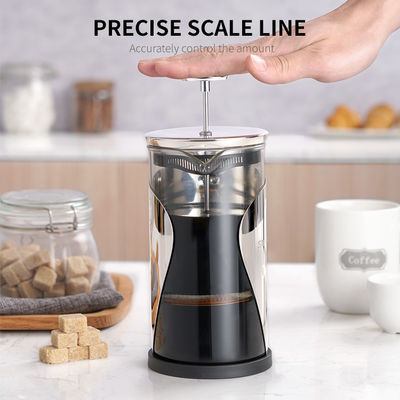 เครื่องชงกาแฟแบบกดฝรั่งเศสสแตนเลส 1000ML แก้วขนาดใหญ่ผนังคู่ French Press