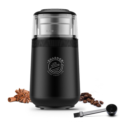 Shardor เครื่องบดเครื่องเทศอัตโนมัติเครื่องบดกาแฟไฟฟ้าพร้อมสวิตช์ล็อคความปลอดภัย