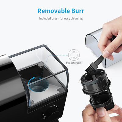 เครื่องบดกาแฟ Black Burr ขนาดเล็ก 100W เครื่องบดกาแฟสำหรับ Home