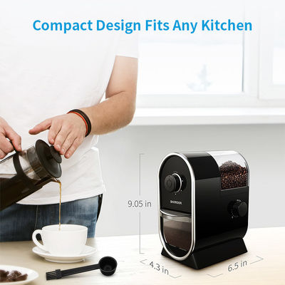 เครื่องบดกาแฟ Black Burr ขนาดเล็ก 100W เครื่องบดกาแฟสำหรับ Home