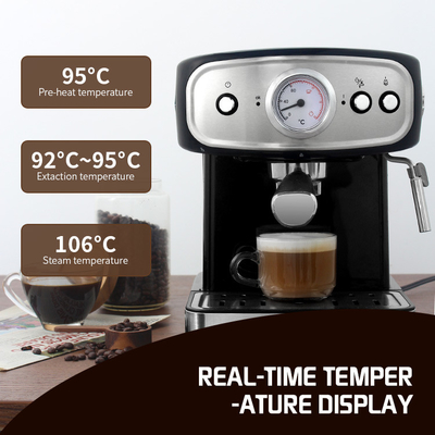 15 บาร์ปั๊ม 850W เครื่องชงกาแฟมัลติฟังก์ชั่เอสเพรสโซ่มือถือเครื่องบดกาแฟไฟฟ้า