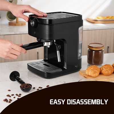 0.9L เครื่องชงกาแฟมัลติฟังก์ชั่น 1300W Espresso Electric Handheld Burr Grinder