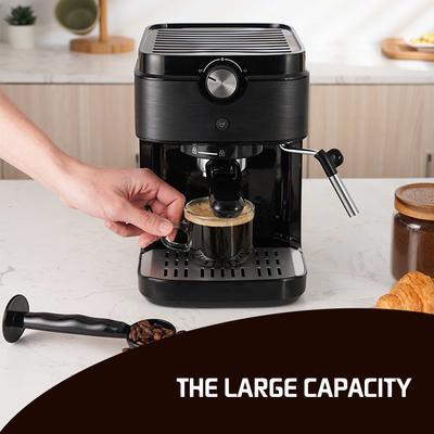 0.9L เครื่องชงกาแฟมัลติฟังก์ชั่น 1300W Espresso Electric Handheld Burr Grinder