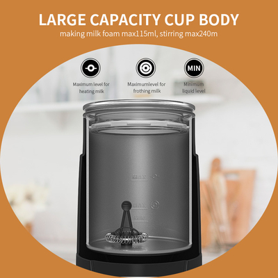 4-in-1 Espresso Milk Frother ช็อกโกแลต Foamer เครื่องทำฟองนมและที่ตีฟองนมแบบใช้แบตเตอรี่
