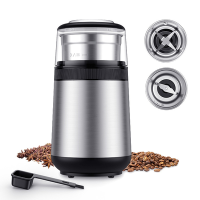เครื่องบดเครื่องเทศสแตนเลส 150W เสี้ยน 3.7 x 3.7 x 8 นิ้ว