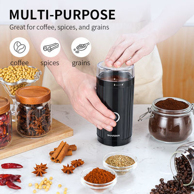 เครื่องบดเมล็ดกาแฟแบบใช้แบตเตอรี่แบบพกพา 200W เครื่องชงกาแฟเอสเปรสโซแบบบดด้วยตนเอง