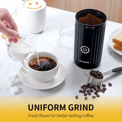 เครื่องบดเมล็ดกาแฟไฟฟ้าขนาดเล็กเครื่องบดพริกไทยไฟฟ้าสำหรับสมุนไพรถั่วลิสง Fine Leaves