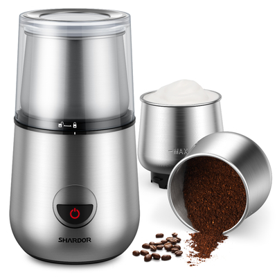 2 In 1 เครื่องบดกาแฟแบบกำหนดเองและที่ตีฟองนม 2 In 1 นมเย็นกึ่งอัตโนมัติ
