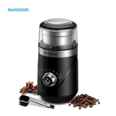 เครื่องบดกาแฟแบบชาร์จได้ 150W ABS Timing Knob ชามถอดได้ เครื่องทำเอสเพรสโซ่ขนาดกะทัดรัด